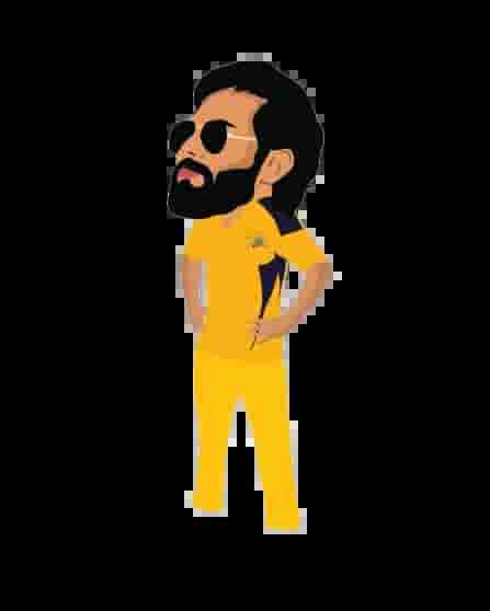 Ravindra Jadeja cartoon image