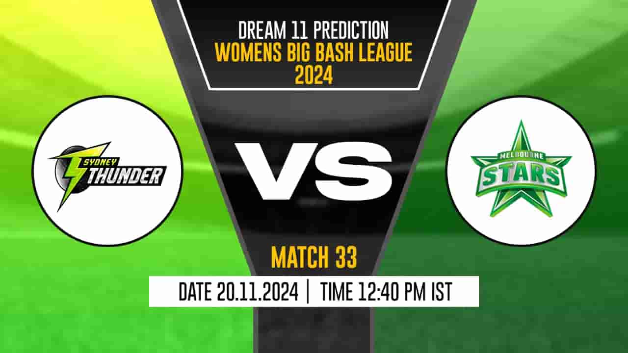 ST-W vs MS-W Dream11 Prediction, Sydney Thunder-W vs Melbourne Stars-W, 33th Match