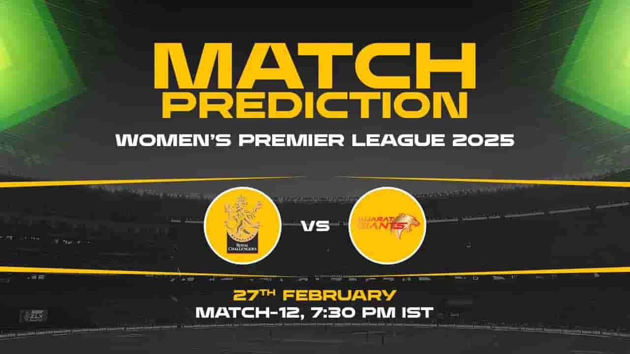 WPL 2025, 12th Match, RCBW vs GGW, Match Prediction