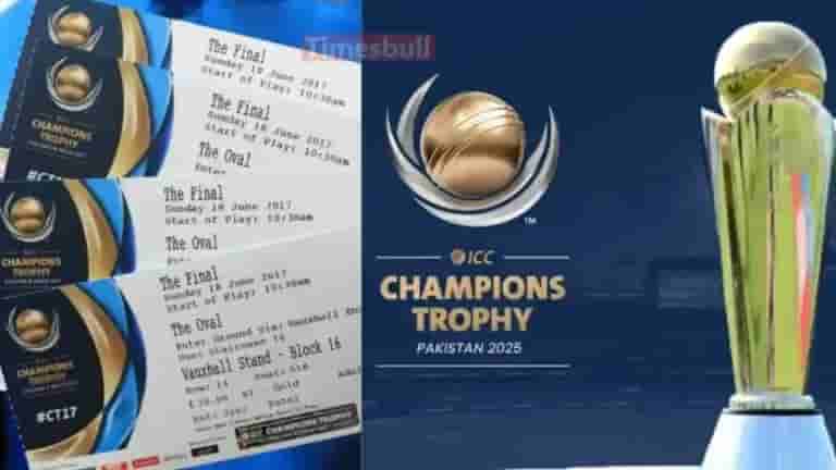 Get Ready for the ICC Champions Trophy 2025: India Matches Ticket Sale Goes Live Today