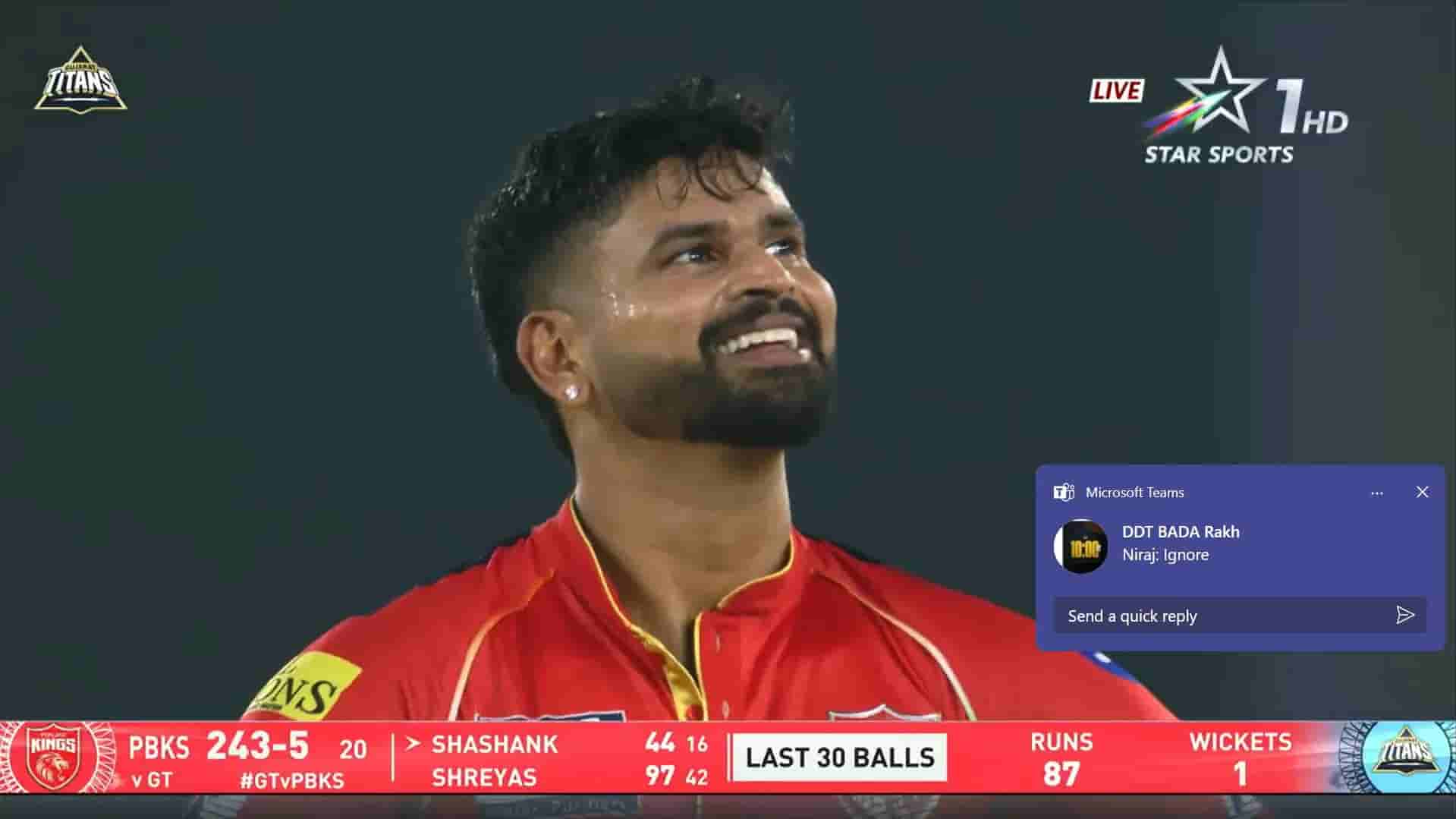 Shreyas Iyer Puts Team First, Twitter Praises His 97