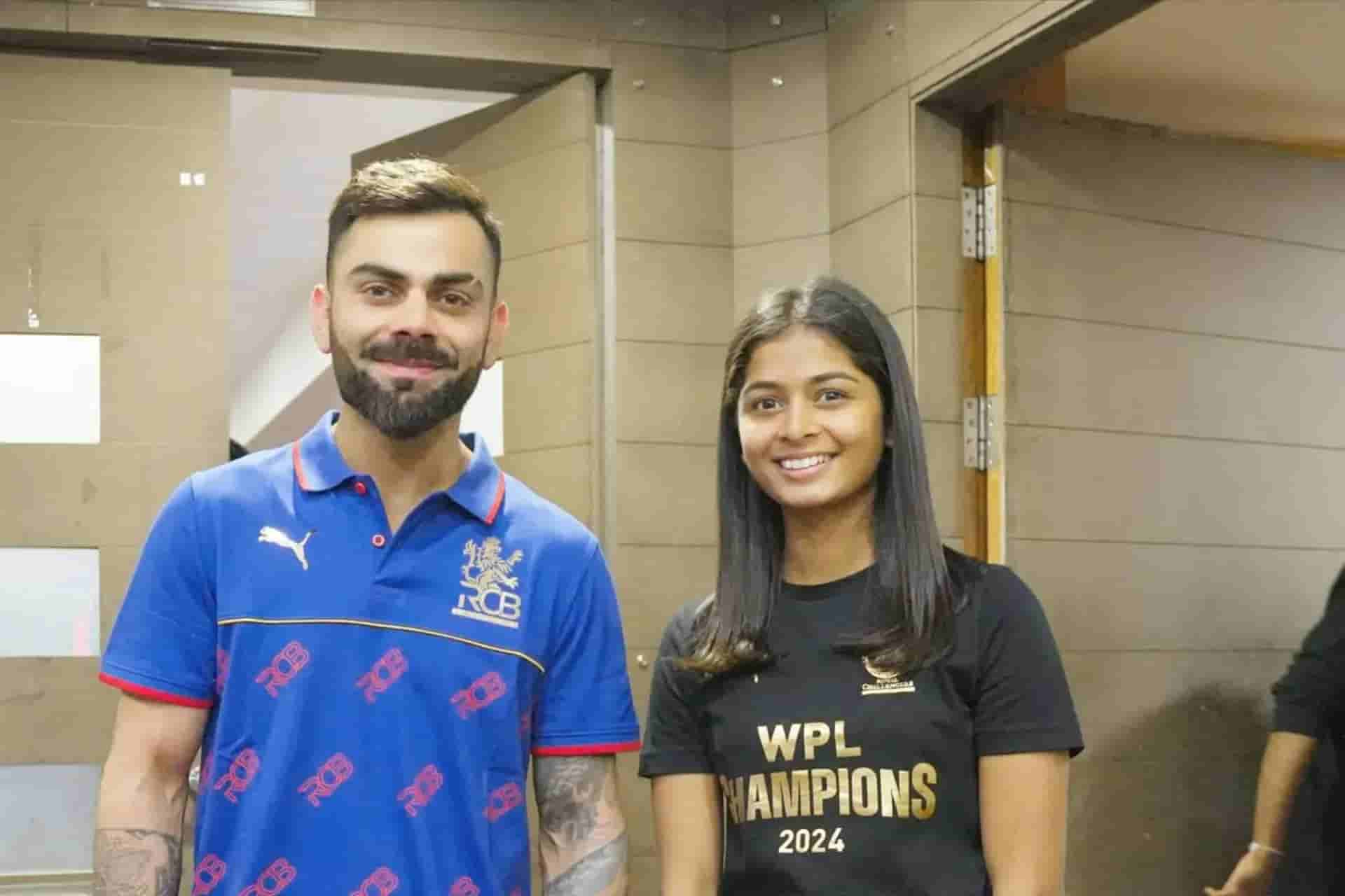 Shreyanka Patil and Virat Kohli