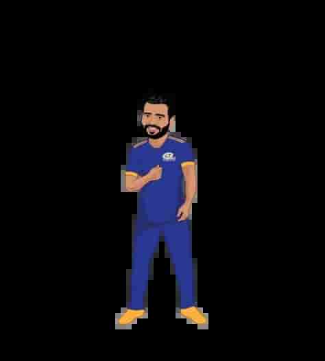 Rohit Sharma cartoon image
