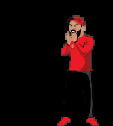 Virat Kohli cartoon image