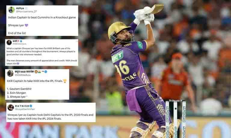 Shreyas Iyer takes KKR to IPL 2024 final; Fans can't stop praising