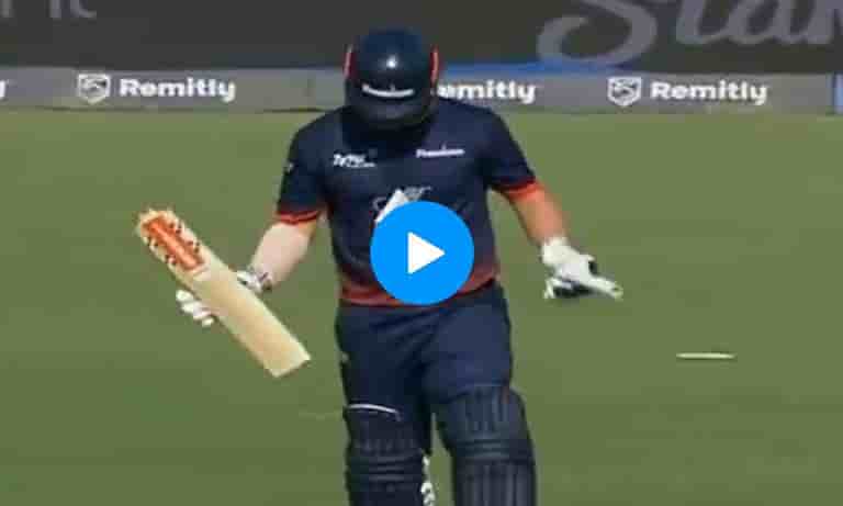 WATCH: Andre Russell breaks Travis Head's bat with a stunning delivery in Major League Cricket