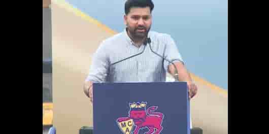 Rohit Sharma's emotional speech