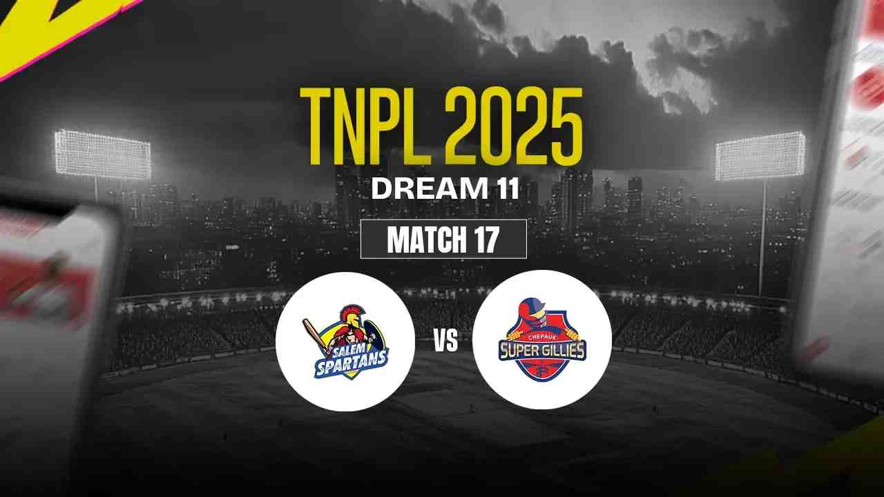 SS vs CSG Dream11 Prediction, Salem Spartans vs Chepauk Super Gillies