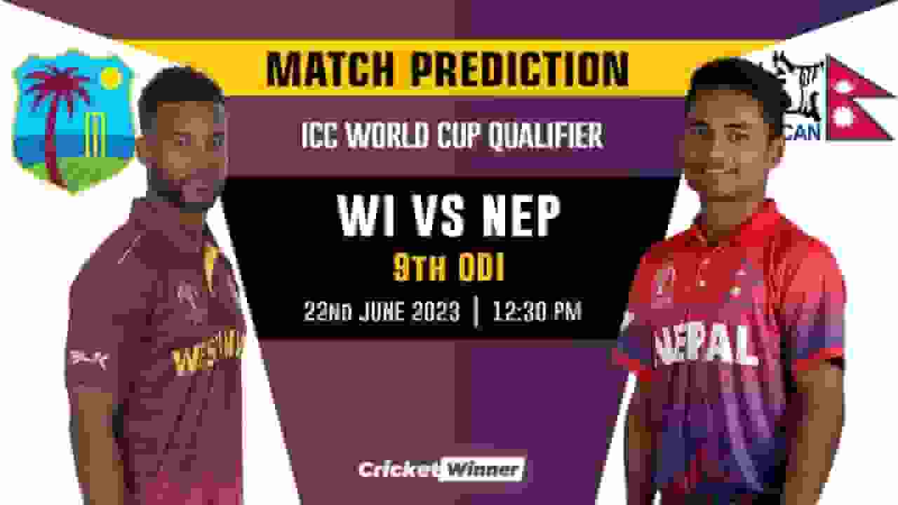 NEP vs WI World Cup Qualifier 9th Match Prediction- Who Will Win Today's Match Between Nepal and West Indies