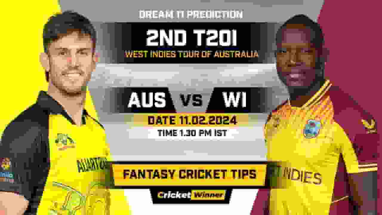 AUS vs WI Dream11 Prediction, Fantasy Cricket Tips, Probable Playing XI, Pitch Report & Injury Updates For 2nd T20I