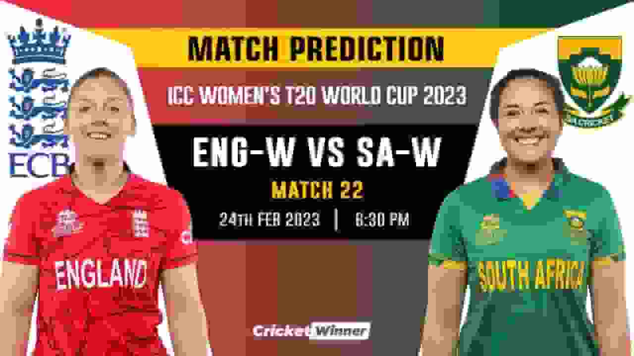 Women's T20 World Cup: 2nd Semi-Finals, ENG-W vs SA-W Match Prediction- Who Will Win Today's World Cup Match Between England Women and South Africa Women?
