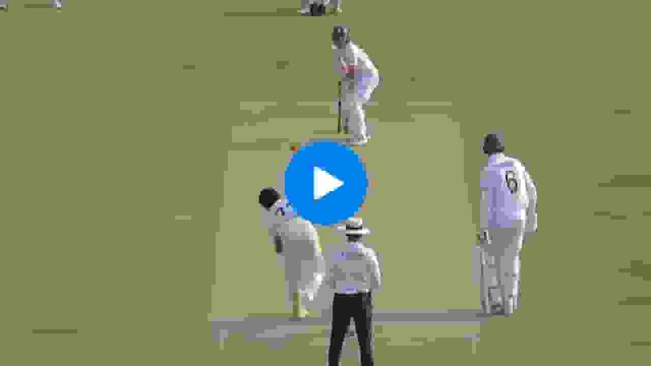 Aamer Jamal takes a stunner to dismiss Ollie Pope