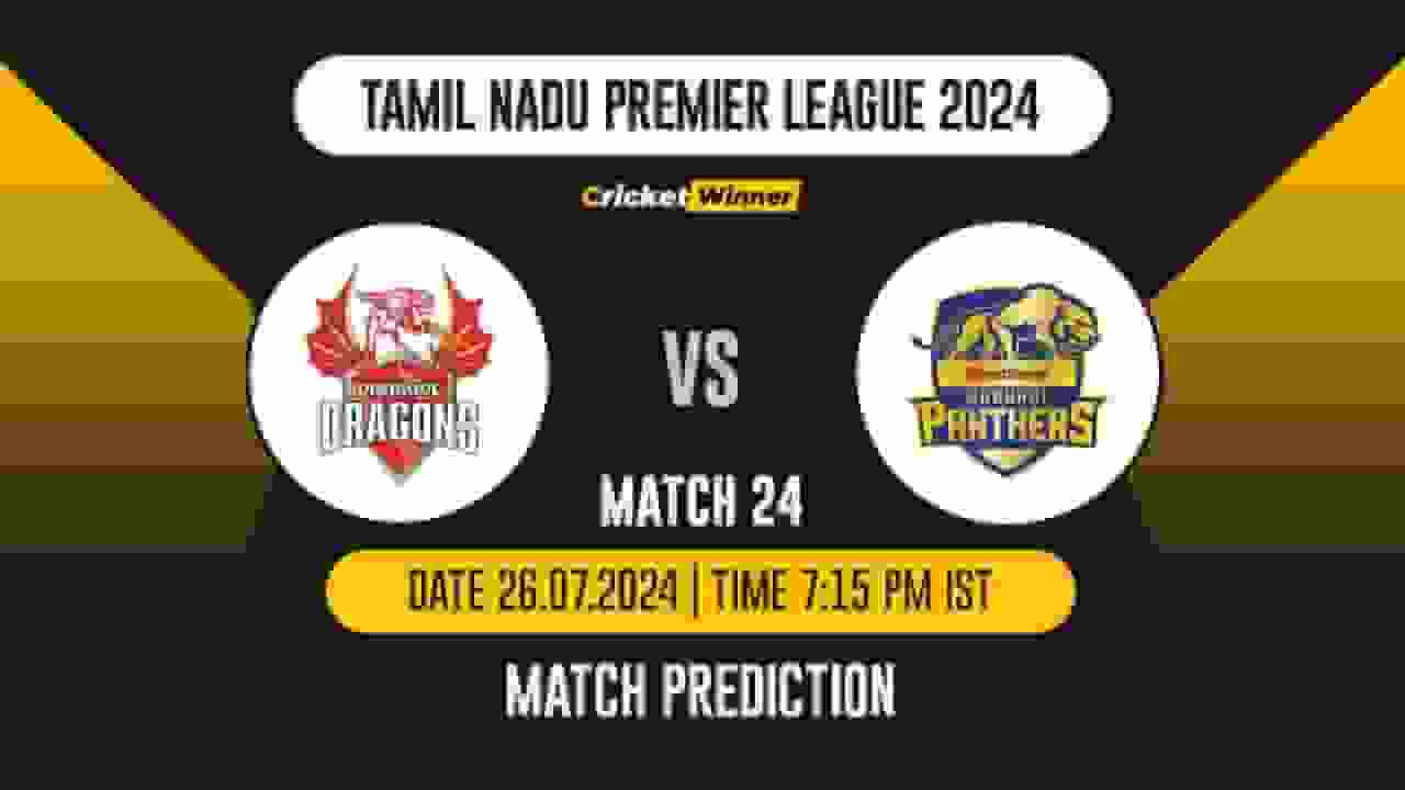 TNPL 2024: 24th Match, DD vs SMP Today Match Prediction - who will win today's match between Dindigul Dragons and Lyca Kovai Kings