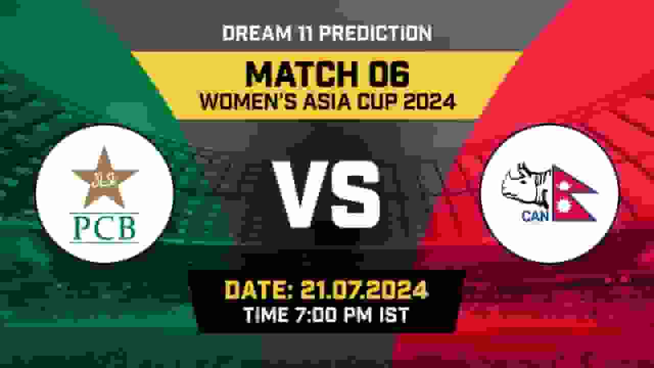 PAK-W vs NEP-W Dream11 Prediction, Fantasy Cricket Tips, Probable Playing XI, Pitch Report &amp; Injury Updates For 06th Match