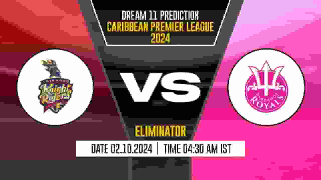 CPL 2024: TKR vs BR Dream11 Prediction, Trinbago Knight Riders vs Barbados Royals, Eliminator Match
