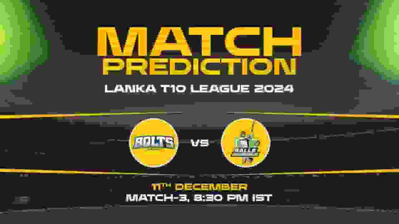 Lanka Super League T10: 3rd Match, KB vs GM, Match Prediction - Who Will Win Today?