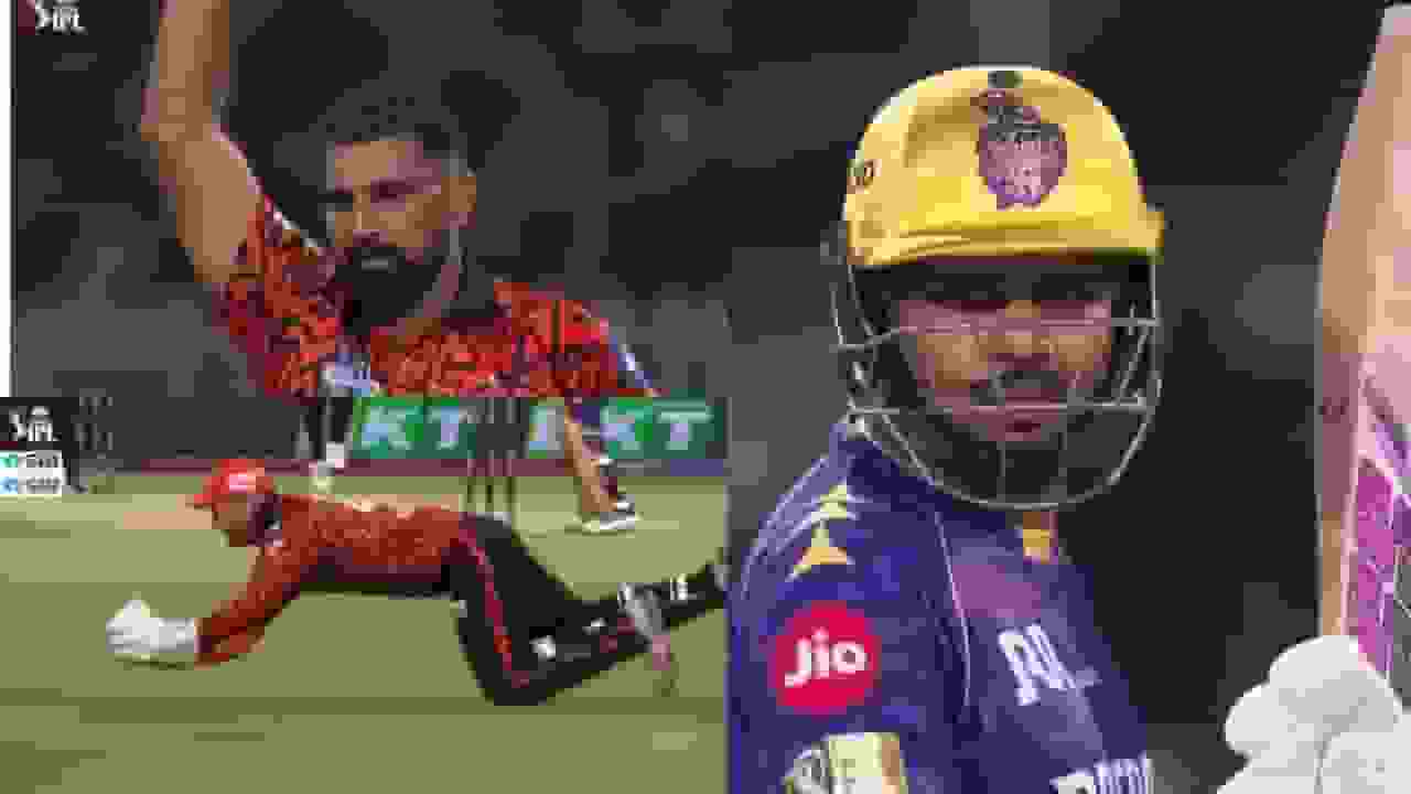 Sunil Narine was dismissed for 7 as Mohammed Shami’s perfect yorker and Heinrich Klaasen’s sharp catch.
