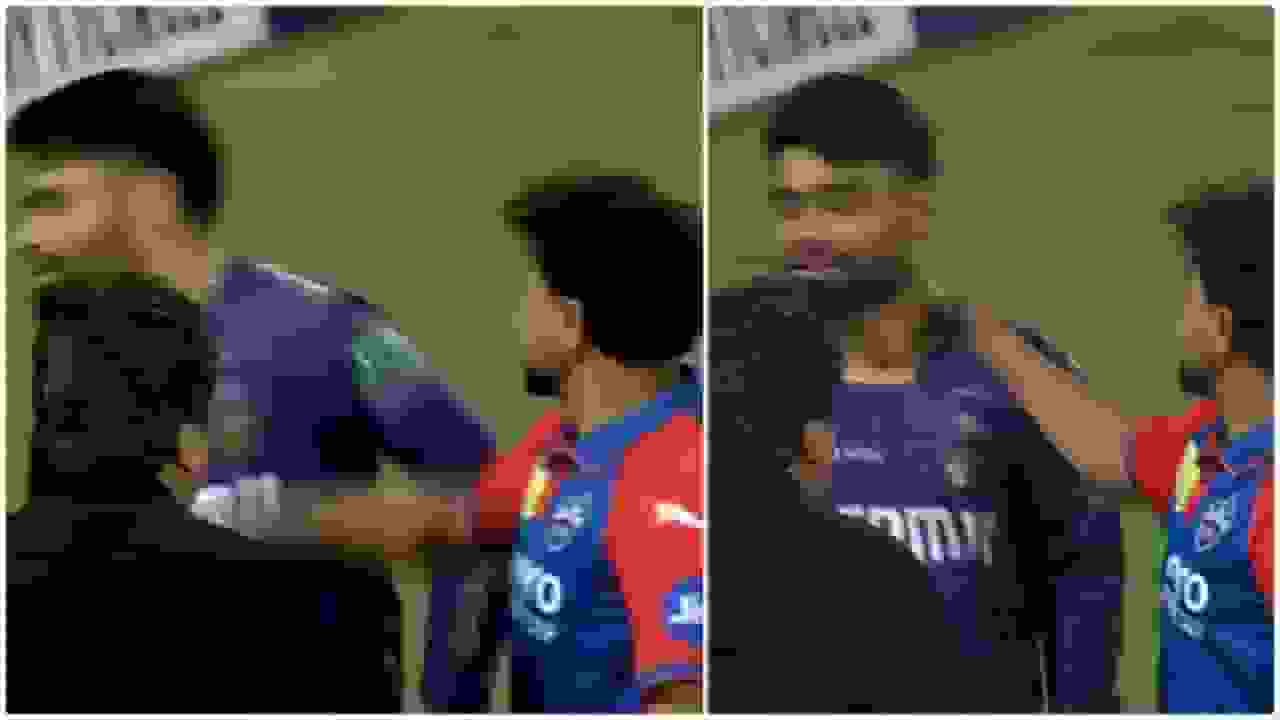 Kuldeep Yadav slaps Rinku Singh