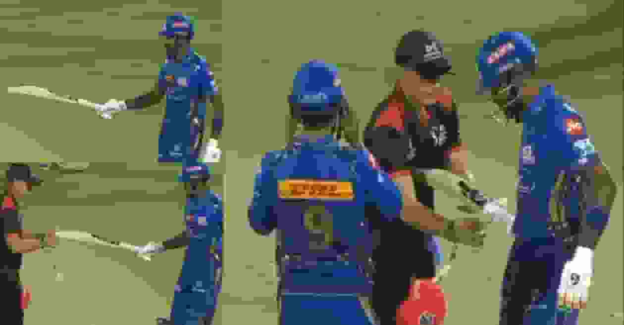 Umpire Checks Hardik Pandya’s Bat