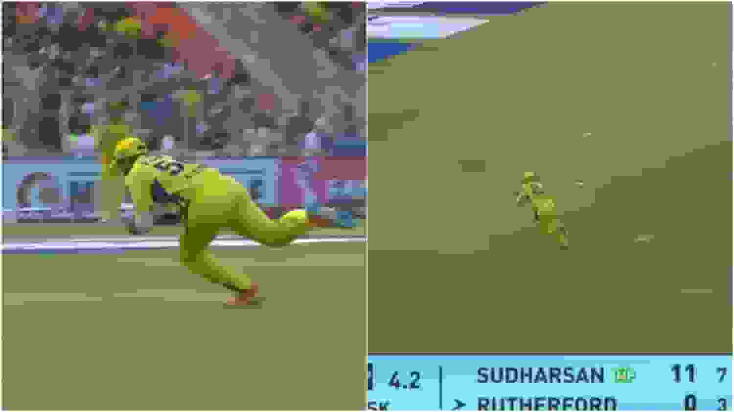 Ayush Mhatre catch 
