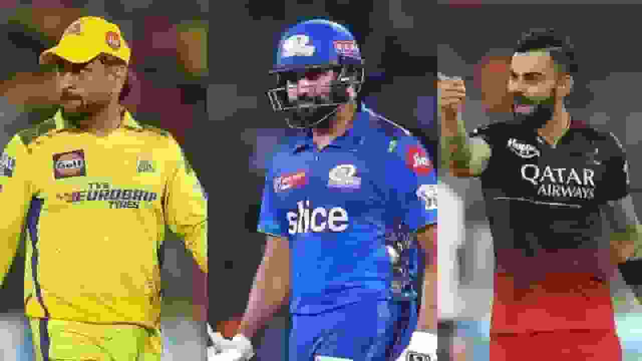 Rohit Sharma, Virat Kohli, and MS Dhoni