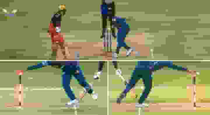Digvesh Rathi attempts Mankad run-out on Jitesh Sharma