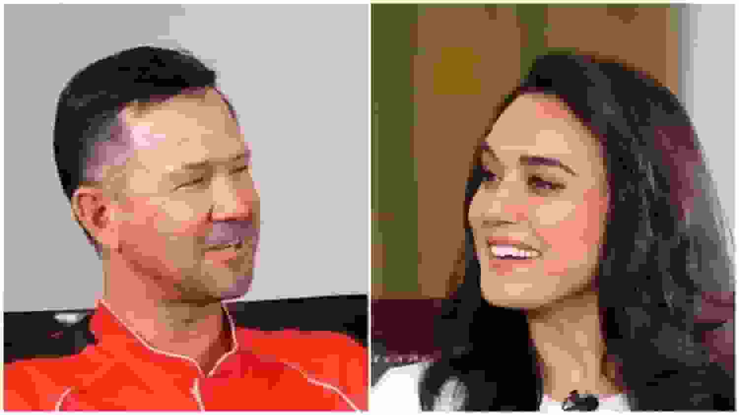 Preity Zinta Ricky Ponting chat