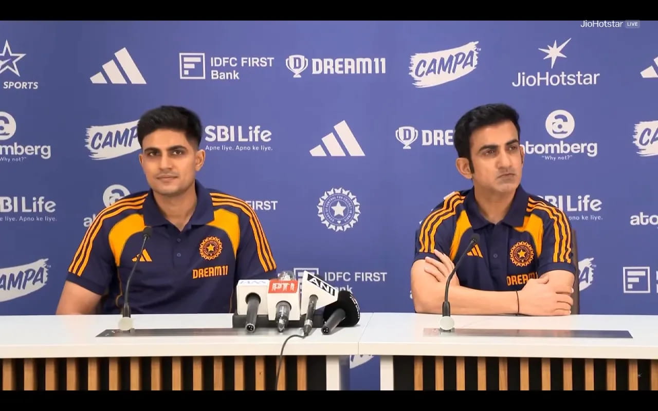 Shubman Gill and Gautam Gambhir 