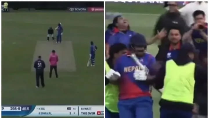 Nepal last ball victory over Scotland in ICC CWC League 2